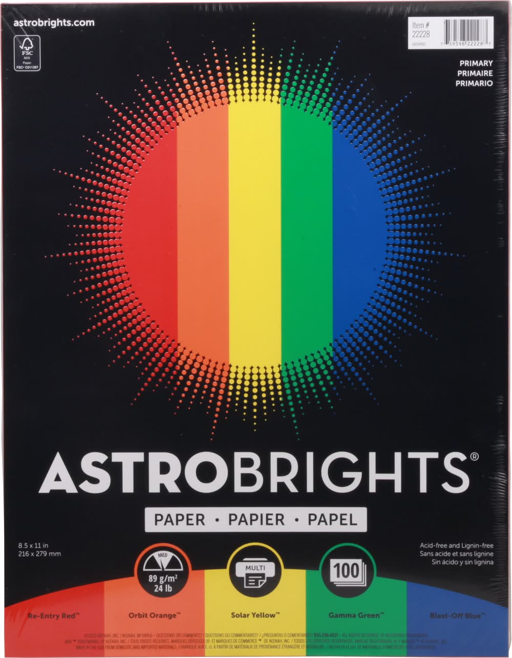 Astrobrights Primary Paper