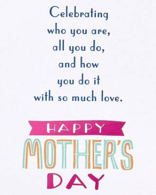 American Greetings Colorful Mother'S Day Card - Each