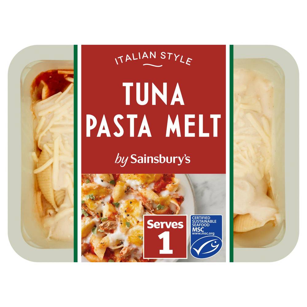 Sainsbury's Tuna Pasta Bake Melt Ready Meal For 1 400g