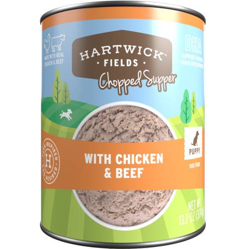 Hartwick Fields Chopped Supper With Chicken & Beef Puppy Wet Dog Food (13.2 oz)