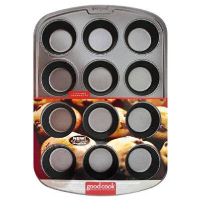 Good Cook Pan Cupcake Muffin Premium Nonstick 12 Cup - Each