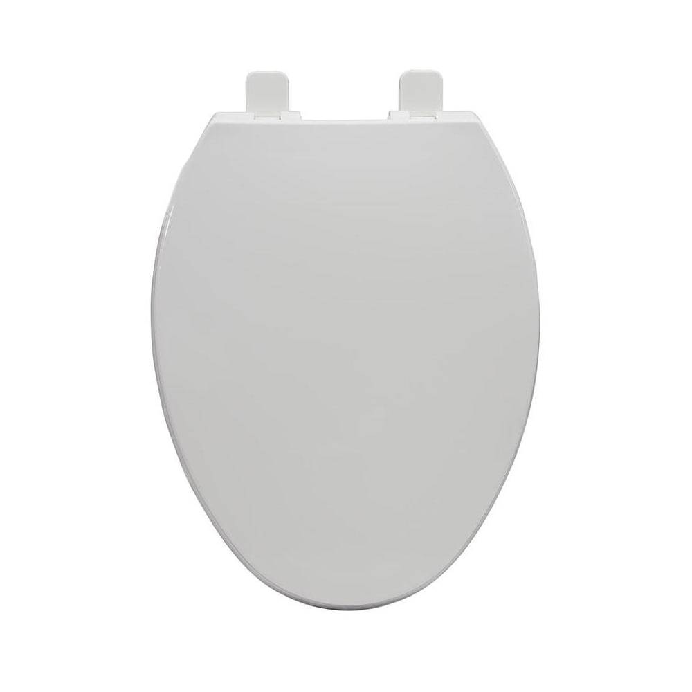 Project Source Plastic White Elongated Soft Close Toilet Seat | HY-PP03