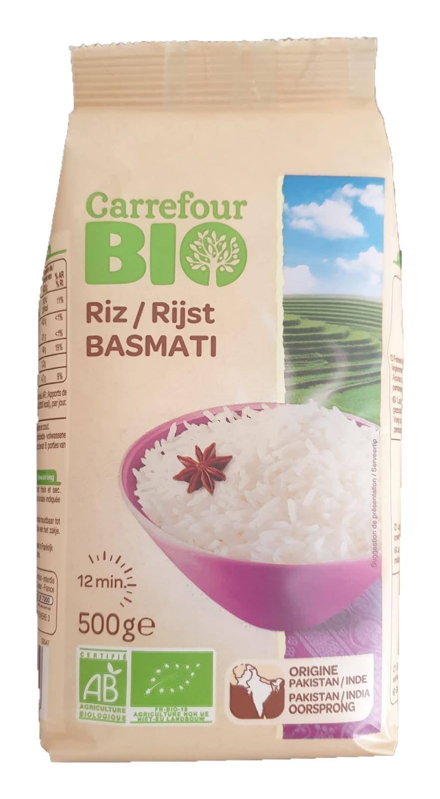 Carrefour Bio - Riz basmati long (500g)