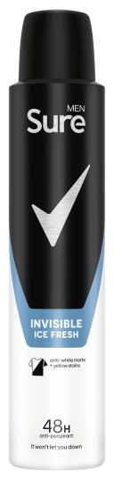 Sure Fresh, Men Anti-Perspirant Aerosol Invisible (200ml)