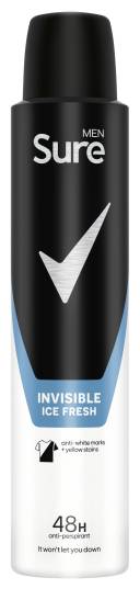 Sure Fresh, Men Anti-Perspirant Aerosol Invisible (200ml)