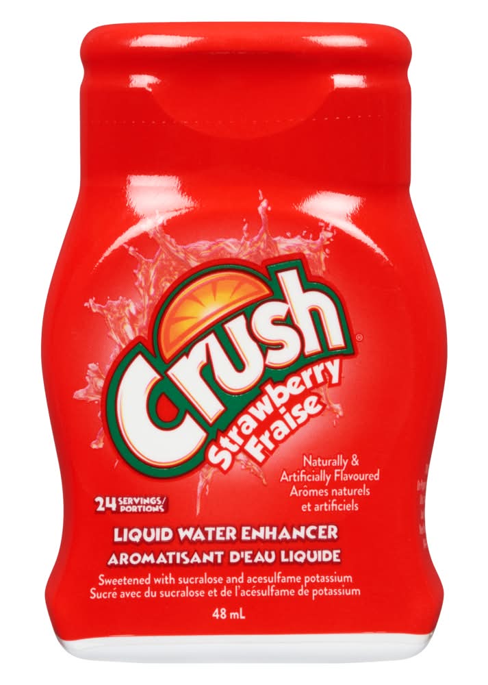 Crush Strawberry Liquid Water Enhancer, 48-ml