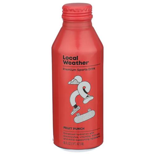 Local Weather Sports Drink, Fruit Punch (16 fl oz)