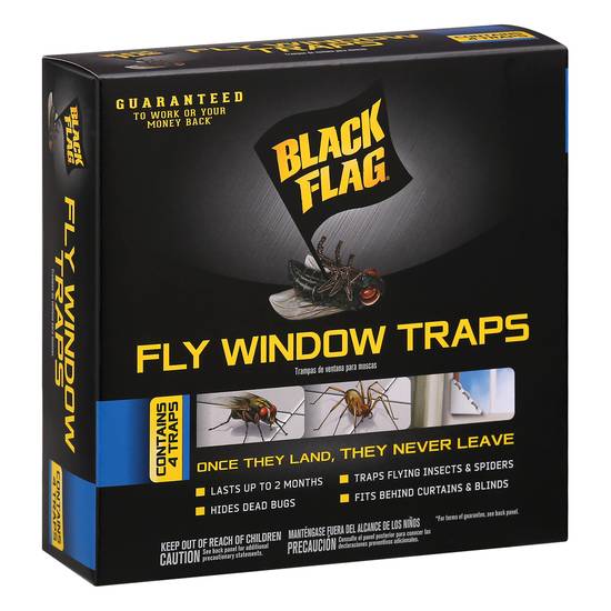 Black Flag Fly Window Traps (4 ct)