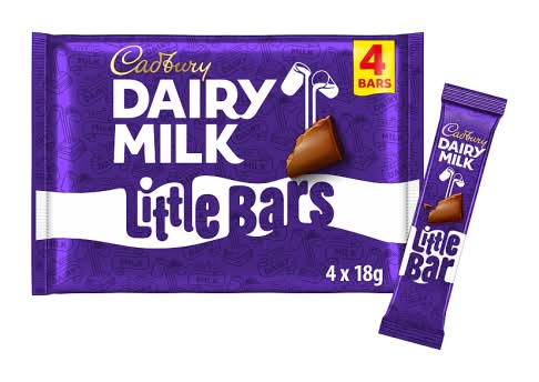 Cadbury Dairy Milk Little Chocolate Bars (4 x 18g)