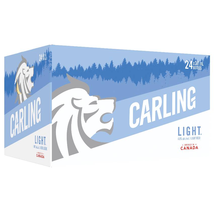 Carling Light  (24 Bottles, 341ml)