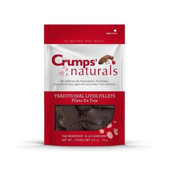 Crumps Naturals Beef Liver Fillets Dog Treats (160 g)