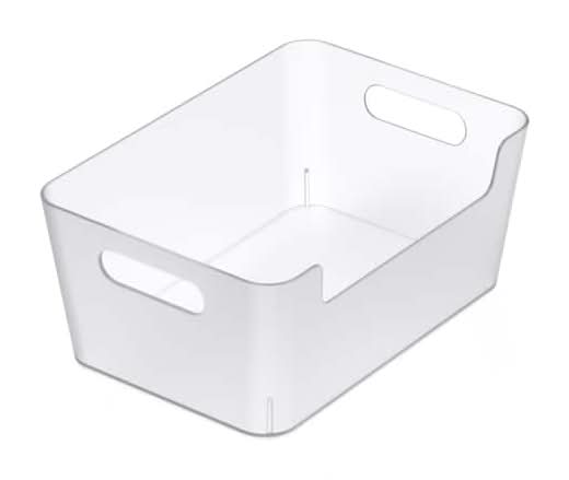 Simply Tidy Clear Open Storage Bin, Medium