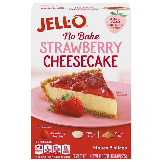 Jell-O No Bake Strawberry Cheesecake