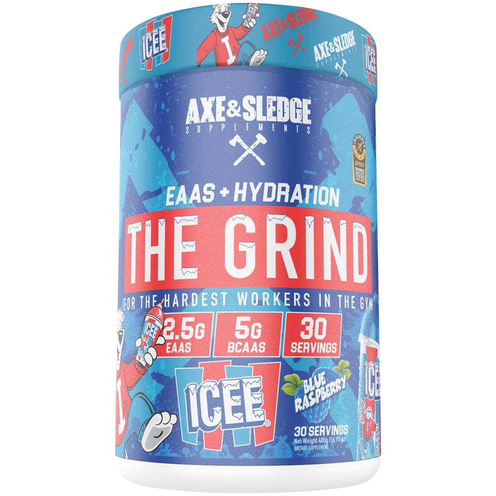 The Grind Eaas + Hydration Supports Post Workout - Icee Blue Raspberry (16.93 Oz. / 30 Servings)