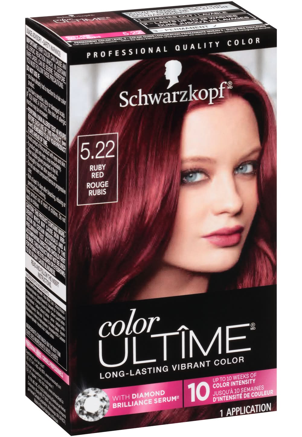 Color Ultime Schwarzkopf Permanent Color Cream, Ruby Red (5.7 fl oz)