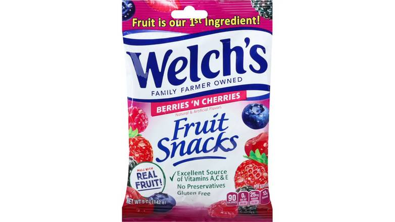 Welch's Fruit Snacks Berries 'N Cherries