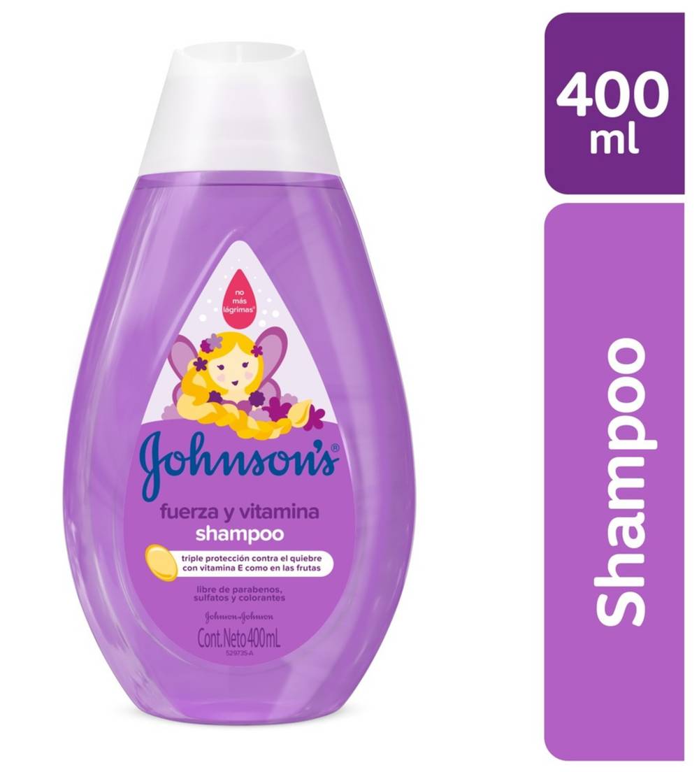 Johnson's · Shampo fuerza y vitamina (410 ml)