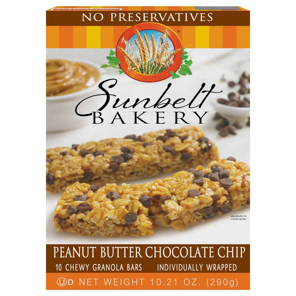 Sunbelt Bakery Peanut Butter Chocolate Chip Bars (10 ct)