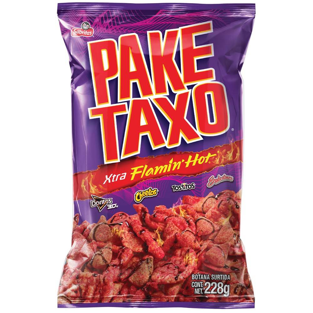 Paketaxo · Botana surtida xtra flamin’ hot (228 g)