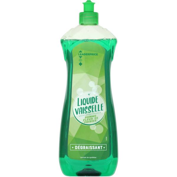 Leader Price - Liquide vaisselle, pomme - fleur de poirier (750ml)