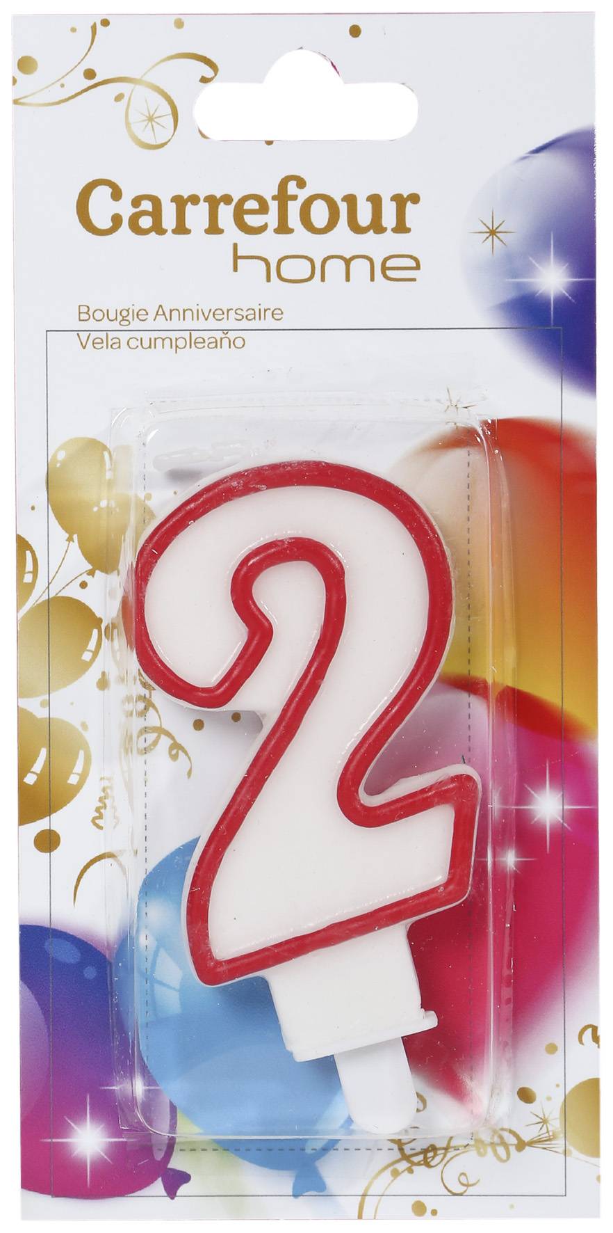 Carrefour Home - Bougie anniversaire avec bobèche n°2