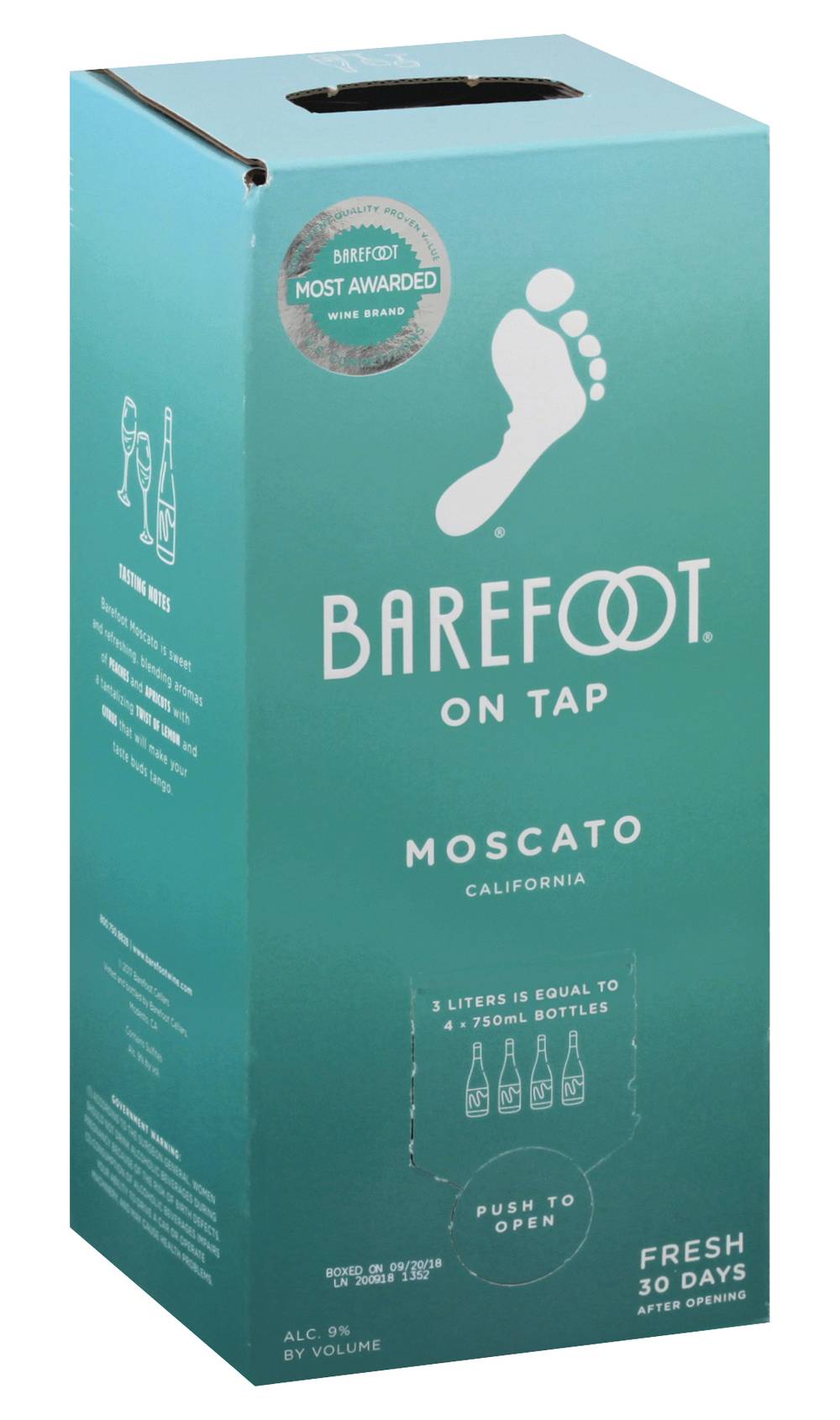 Barefoot California Moscato (3 L)