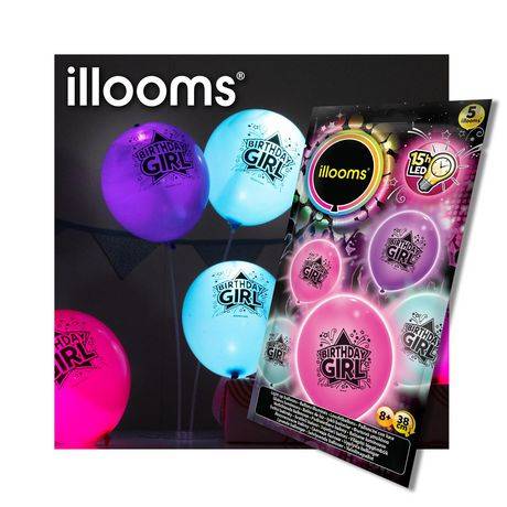 Illooms Birthday Balloons (5 ct) (38 cm)