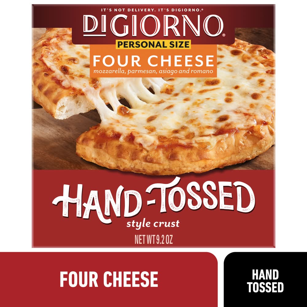 DiGiorno Hand-Tossed Style Crust Personal Pizza, Four Cheese (9.2 oz)
