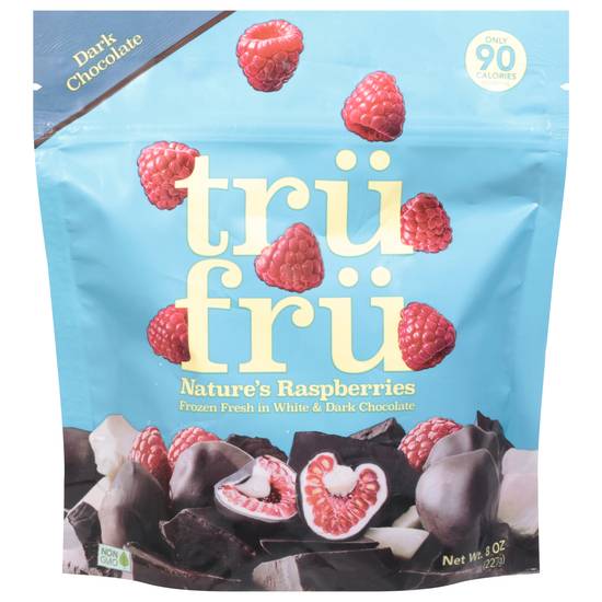 Tru Fru White and Dark Chocolate Nature's Raspberries