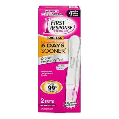 First response test de grossesse numérique facile à lire (2 unités) - digital pregnancy test (2 units)