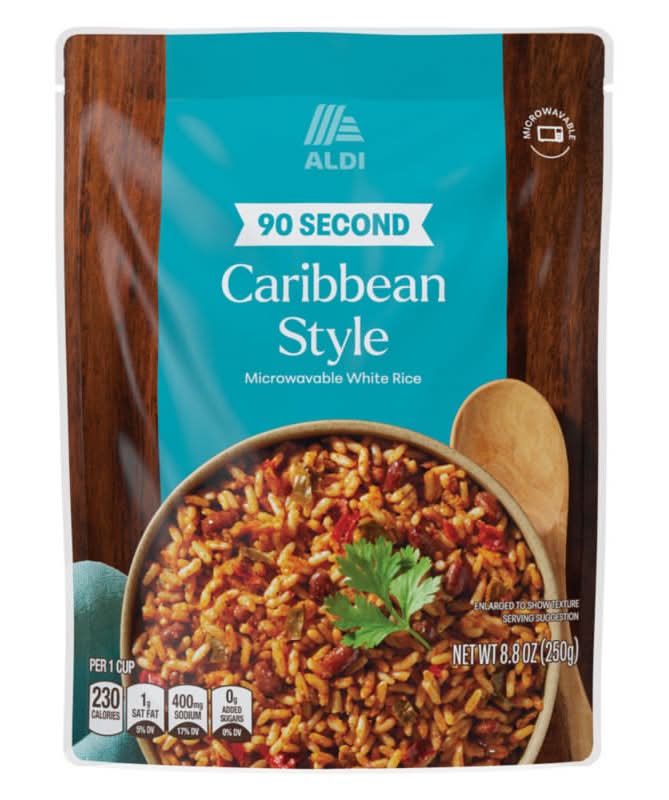 Aldi Caribbean Style Ready to Serve Rice