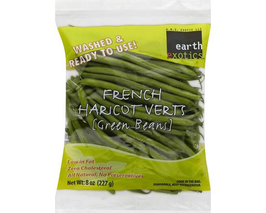 Order Earth Exotics · French Haricot Verts Green Beans (8 oz) food online from Safeway store, Eureka on bringmethat.com