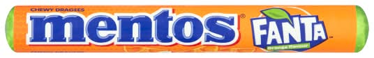 Mentos Fanta Orange, Chewy Dragees (37.5g)