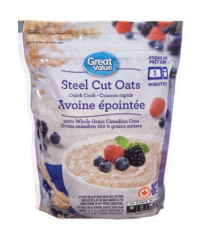 Great value avoine concassée (1 kg) - steel cut oats (1 kg)