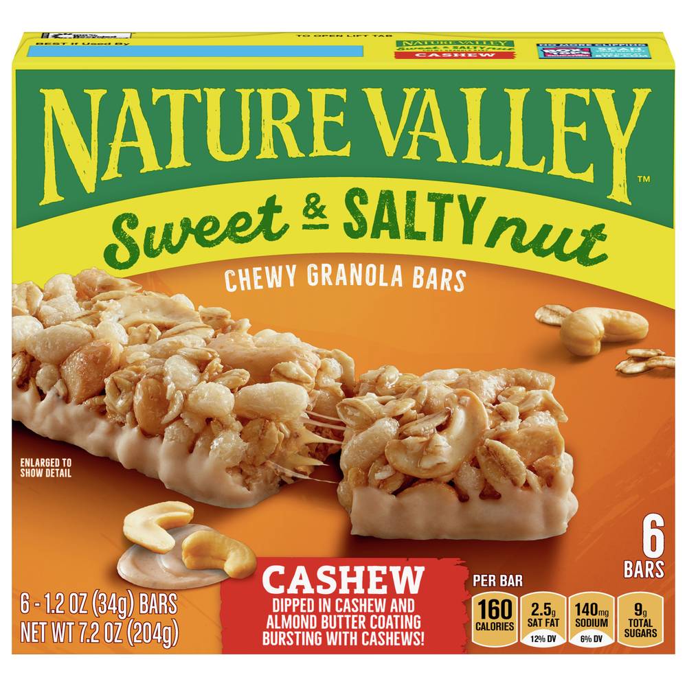 Nature Valley Chewy Sweet & Salty Nut Cashew Granola Bars