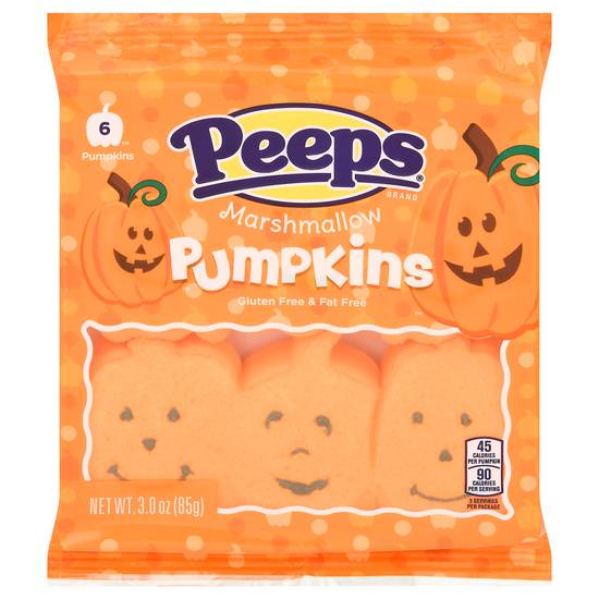 Peeps Pumpkins Marshmallow Gluten Free & Fat Free