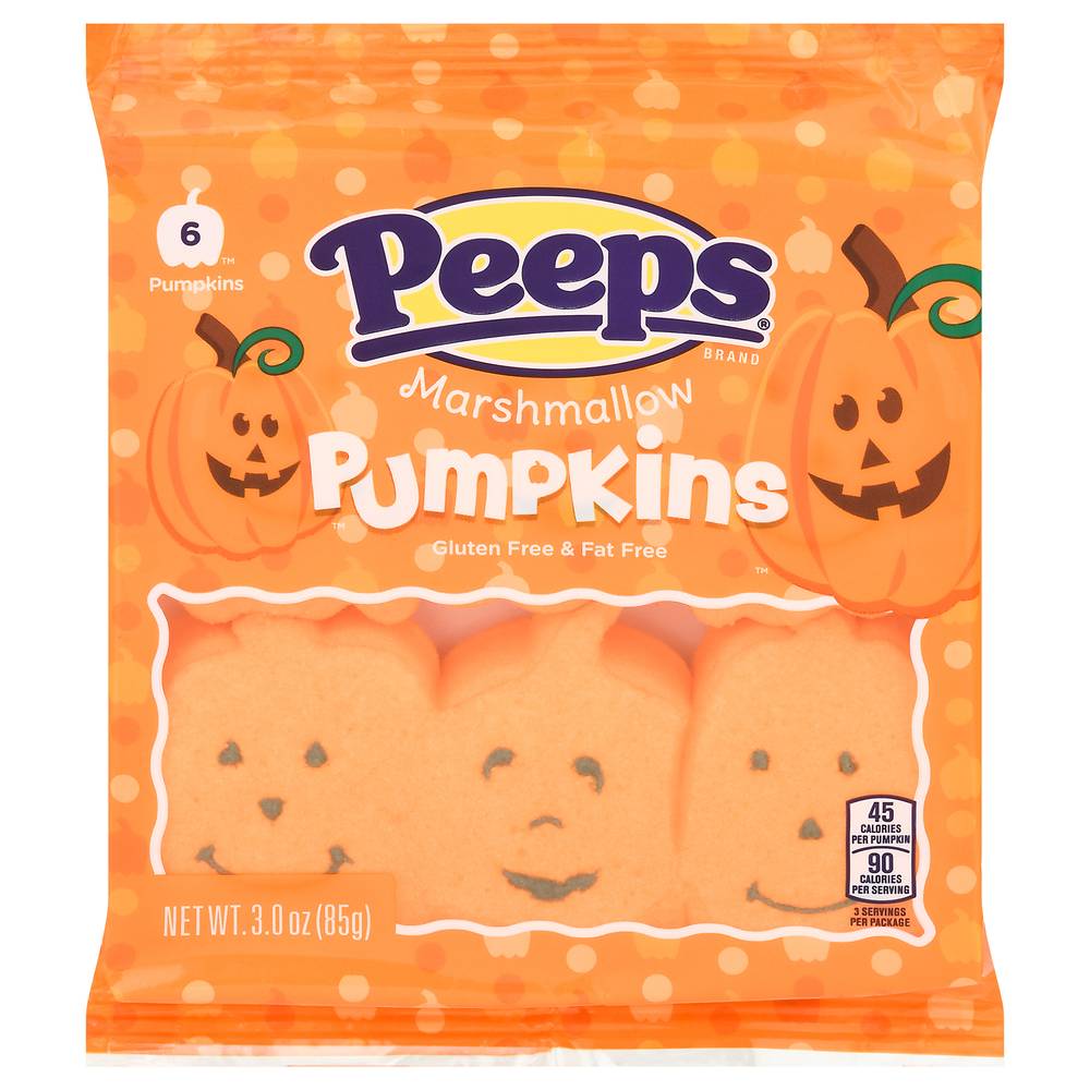 Peeps Pumpkins Marshmallow Gluten Free & Fat Free (3 oz)