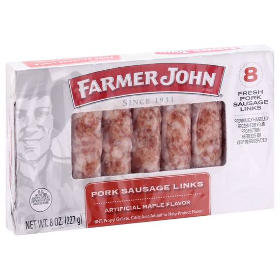 Farmer John Maple Flavor Pork Sausage Links (8 ct)
