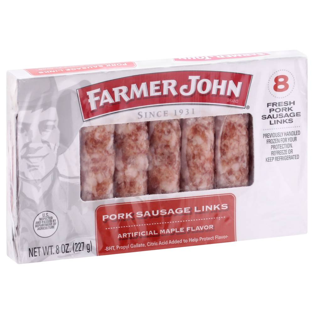 Farmer John Maple Flavor Pork Sausage Links (8 oz)