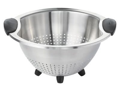 OXO Stainless Steel Colander Dishwasher Safe Pasta Strainer 3 Qt