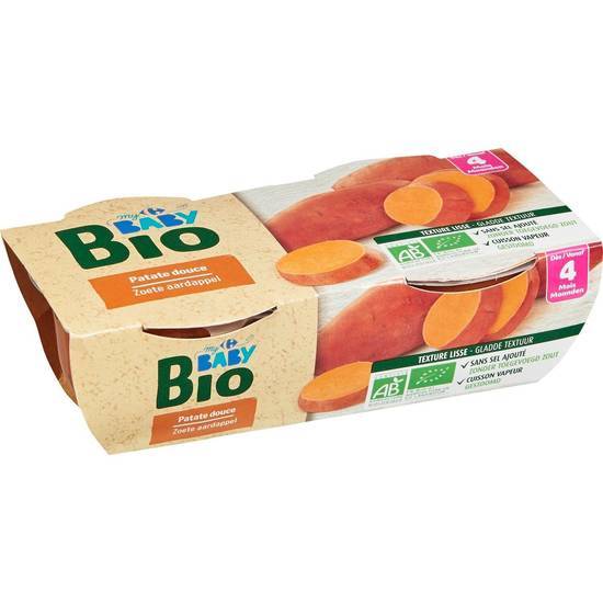 Carrefour Baby Bio - Plat bébé dès 4 mois (2 pièces) (patate douce)