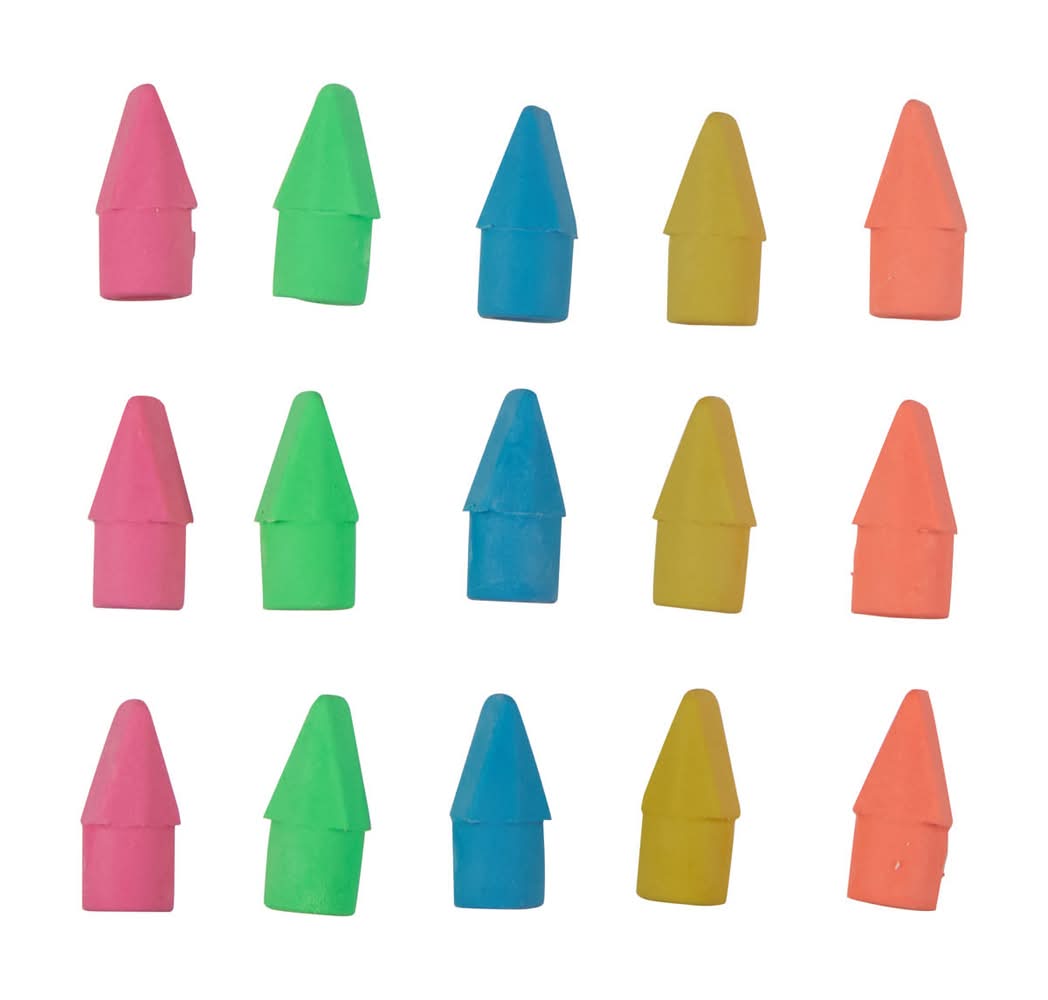 IMAG!NE Solid Pencil Topper Erasers (15 ct)