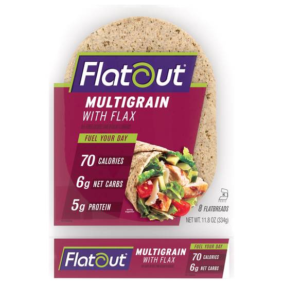 Flatout Multigrain With Flax Flatbread Wraps (8 ct)