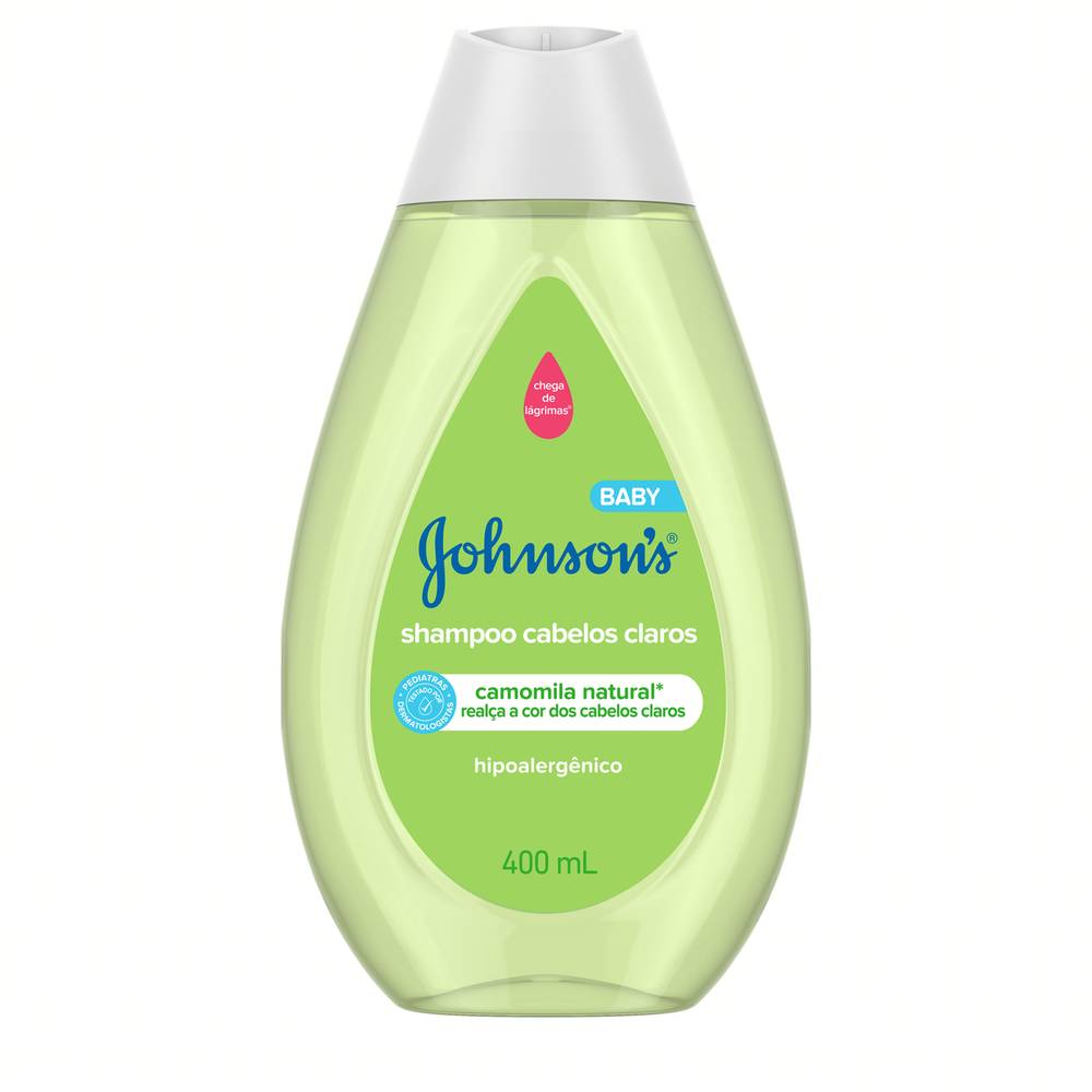 Johnson's shampoo infantil com camomila para cabelos claros (400 ml)