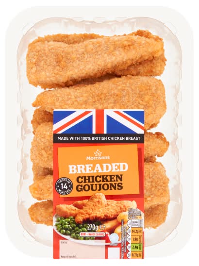 Morrisons Breaded Chicken Goujons (270g)