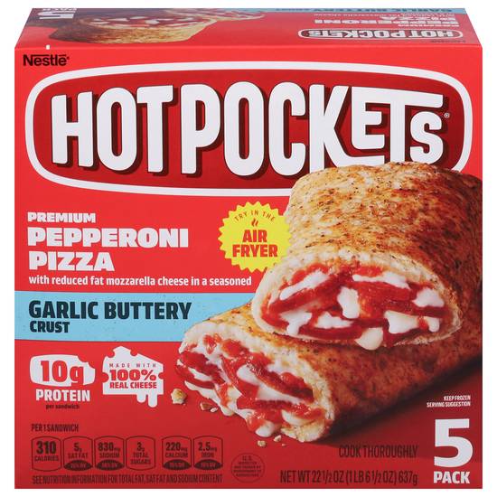 Hot Pockets Sandwiches Peperoni Pizza
