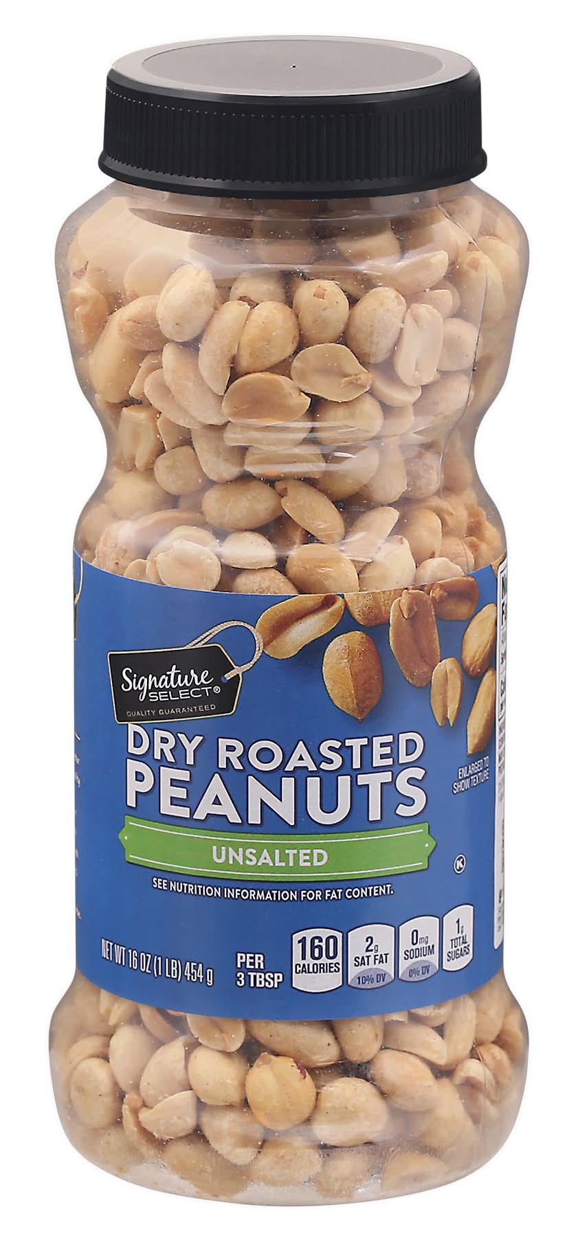 Signature Select Unsalted Dry Roasted Peanuts (16 oz)