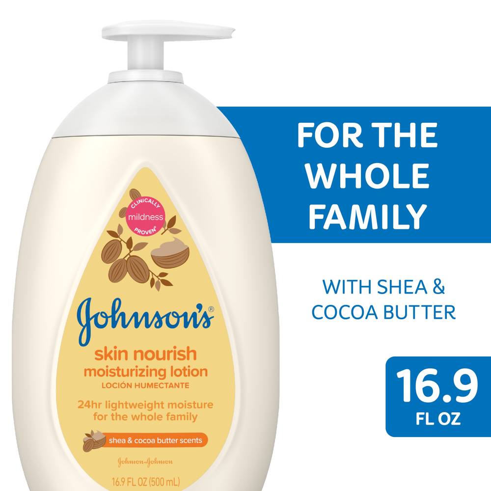 Johnson's Dry Skin Baby Lotion with Shea & Cocoa Butter, 16.9 OZ