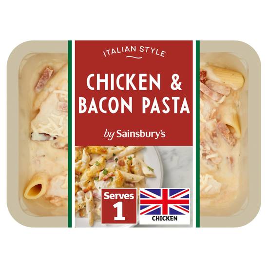 Sainsbury's Chicken & Bacon Pasta Ready Meal For 1 400g