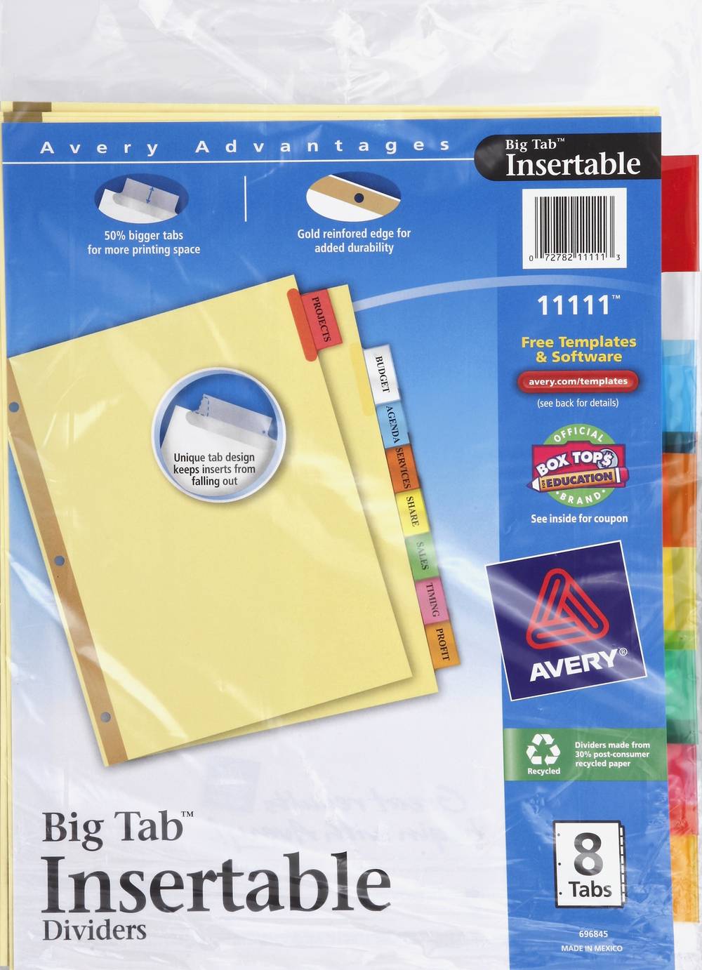 Avery Insertable Big Tab Dividers